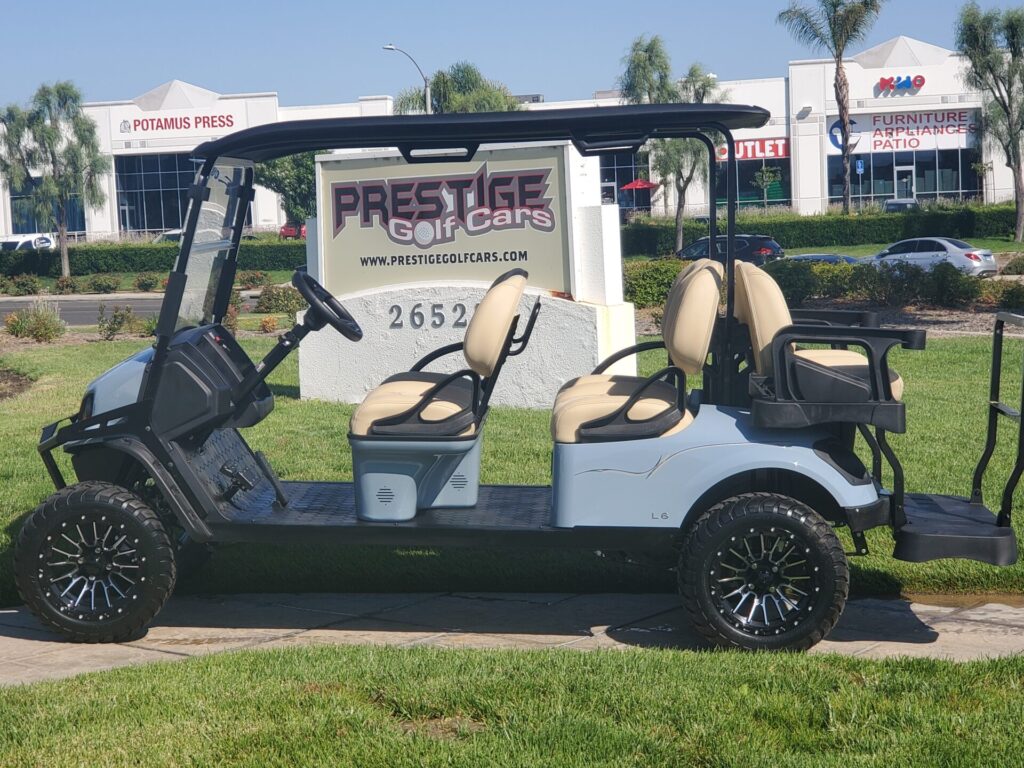 2022 EZGO Express L6 Six Passenger Gas Golf Cart Prestige Golf Cars