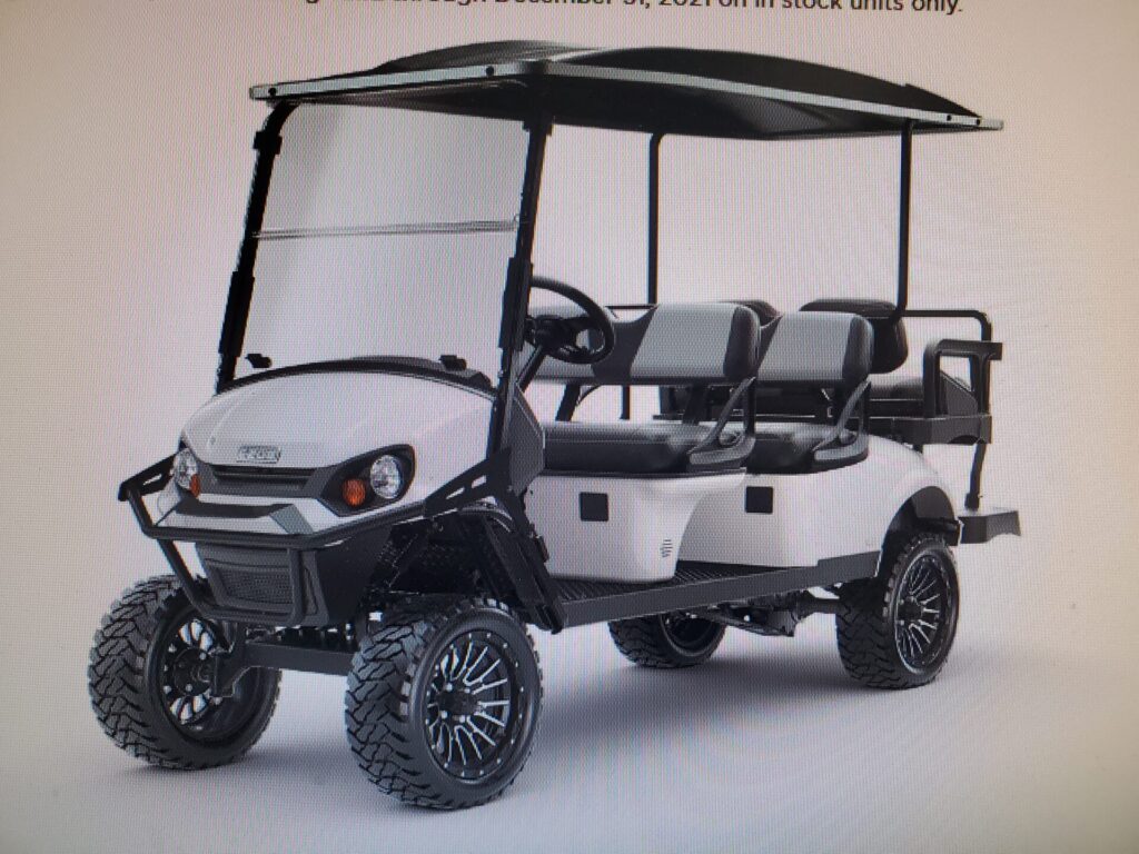 2022 EZGO Express L6 Six Passenger Gas Golf Cart Prestige Golf Cars