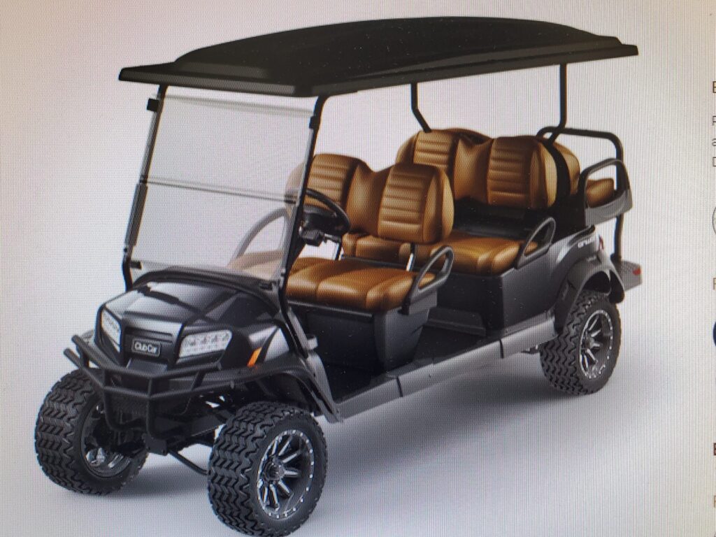 2022 Club Car Onward 6 Passenger Lifted Gas Golf Cart Prestige Golf Cars