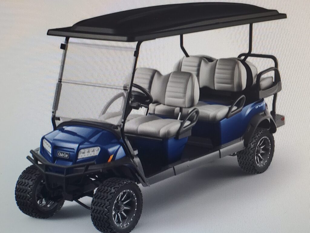 2023 Club Car Onward 6 Passenger Lifted Gas Golf Cart | Prestige Golf Cars