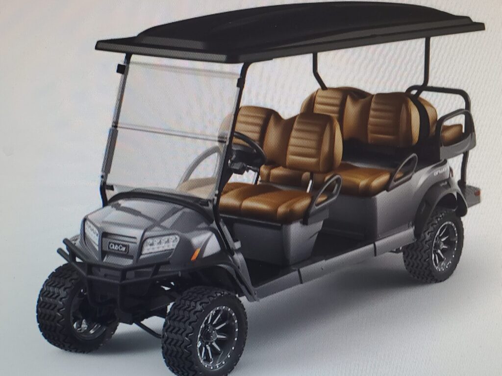 2023 Club Car Onward 6 Passenger Lifted Gas Golf Cart Prestige Golf Cars
