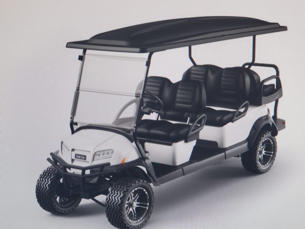 2023 Club Car Onward 6 Passenger Lifted Gas Golf Cart 