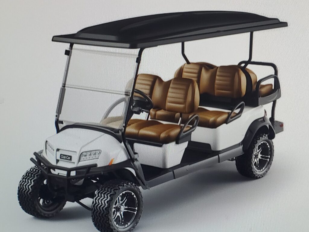 2022 Club Car Onward 6 Passenger Lifted Gas Golf Cart | Prestige Golf Cars